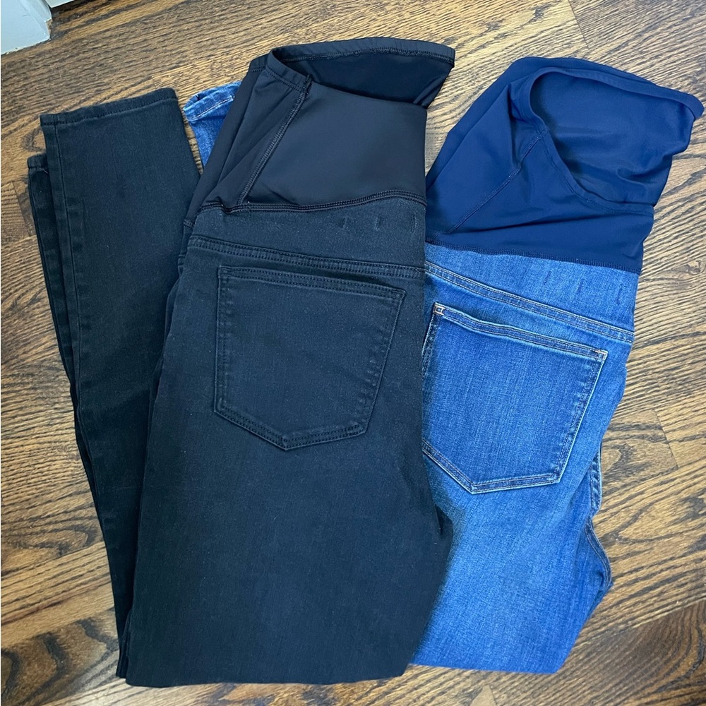 2 pair Madewell maternity jeans